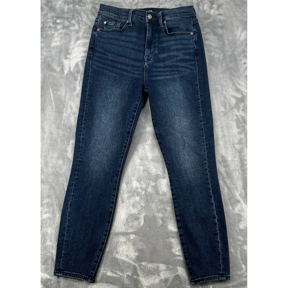 7 For All Mankind Gwenevere High Waist Skinny Jeans Womens 29 Ankle Blue